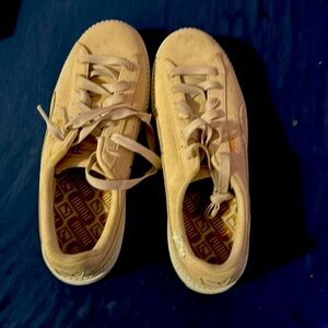 cream puma shoes